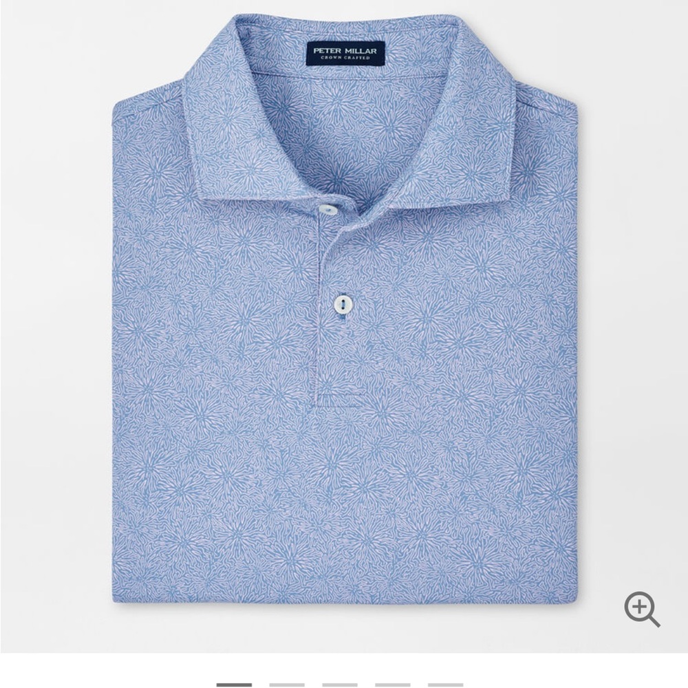 Peter Millar Crown Crafted Amos Performance Jersey Polo. Size L, NWT